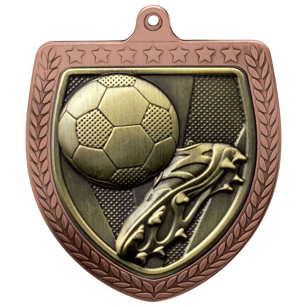 Cobra Football Boot Ball Shield Medal