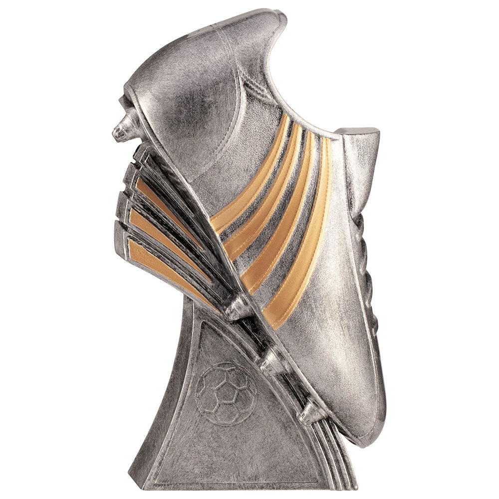 Football Boot Heavyweight Antique Silver Award