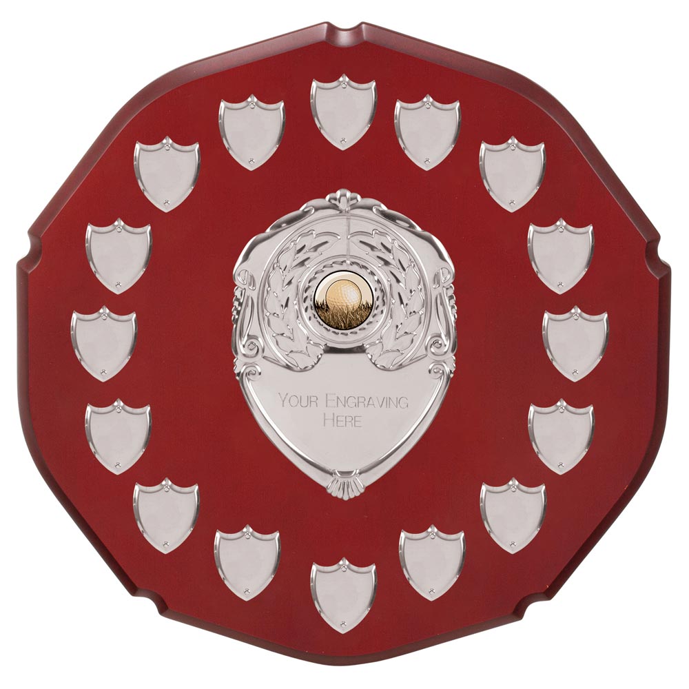 English Rose Annual Shield With 16 Side Shields