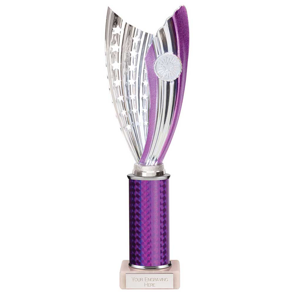 Glamstar Plastic Trophy In Purple