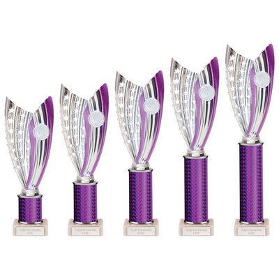 Glamstar Plastic Trophy In Purple